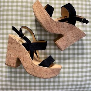 Dolce Vita Cork Platform Sandals
